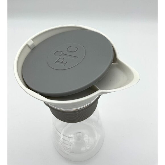 Pampered Chef Measure Mix and Pour Hourglass Lidded Container Imprinted Recipes - Picture 4 of 4